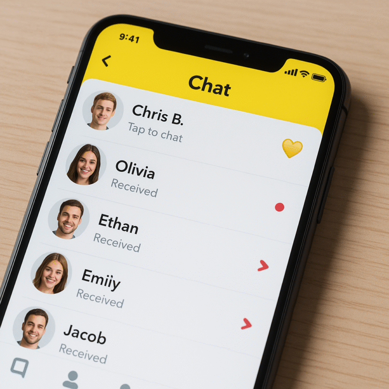 Snapchat Yellow Heart Emoji